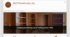 Desktop Screenshot of janddwoodworks.com